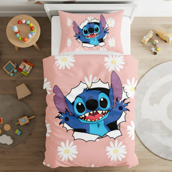 Pościel dla fana Stitcha różowa różne rozmiary